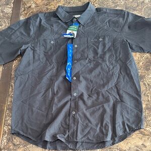 Orvis Men's Charcoal Button Down Shirt